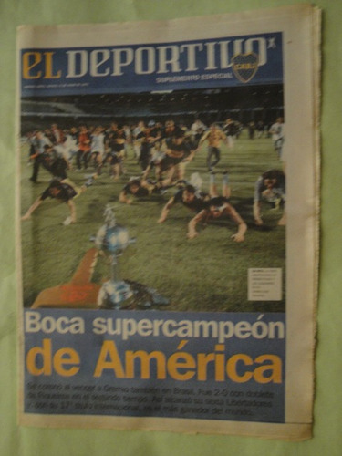 Diario Clarin Boca Juniors Campeon De America 2007