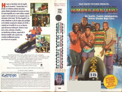 Jamaica Bajo Cero Vhs Cool Runnings John Candy Walt Disney