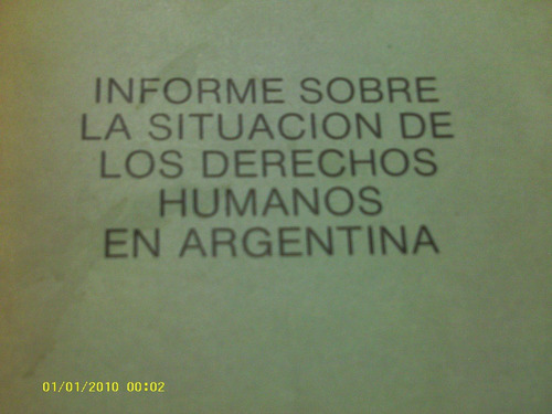 Informe Sobre La Situacion De Los Derechos Humanos En Arg