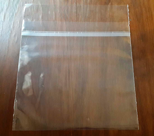 50 Bolsas Para Vinilos Con Solapa Adhesiva 80 Micrones