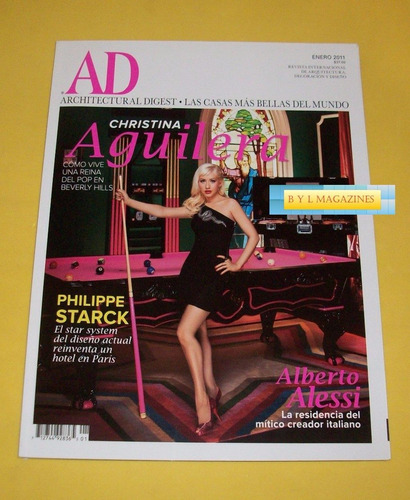 Christina Aguilera Revista Id Mex 2011 Architectural Digest