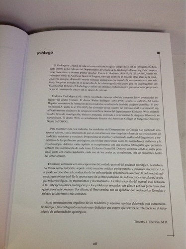 Washington Cirugía, Gerard M. Doherty (Usado)