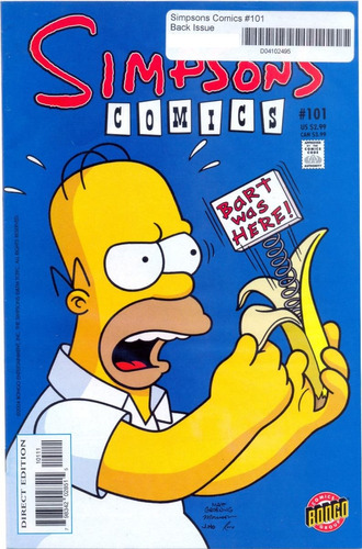 Simpsons Comics  Bongo Comics # 101.  C1