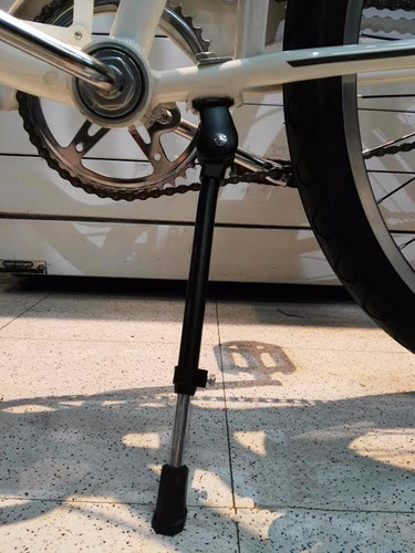 Imagen 4 de 5 de Patita / Pie Apoyo P/ Bicicleta Bajo Caja Aluminio Reg