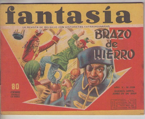 Revista / Fantasia / N° 209 / Año 1954 / Brazo De Hierro