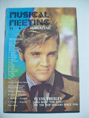 Revista Musical Meeting Magazine Nº 11: Elvis Presley - 1977