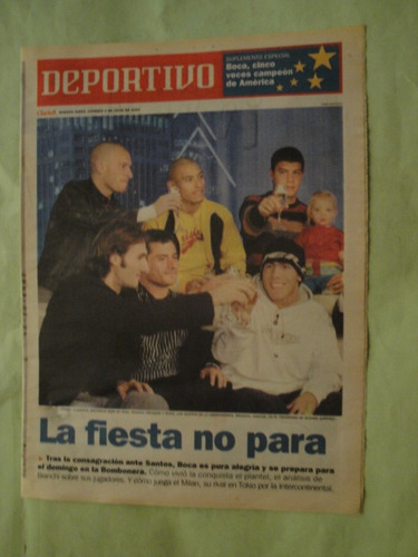 Diario Clarin Boca Campeon De America 2003