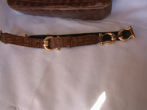 Cinturón Vintage Cuero Marron Como Nuevo
