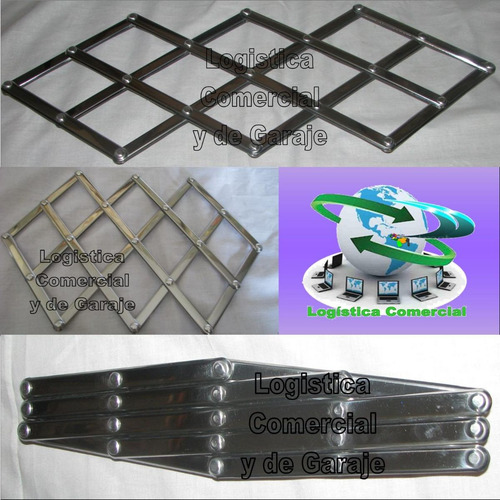 Imagen 2 de 9 de Set (2) Reposa - Descansa Ollas Acordeon Acero Inox 34x18cm