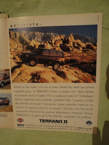 Publicidad Nissan Terrano Ii Año 1996