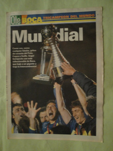 Diario Ole Boca Juniors Campeon Del Mundo 2003