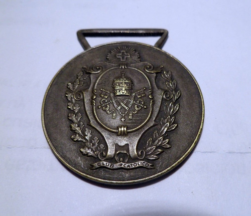 Antigua Medalla Club Catolico Montevideo 1875