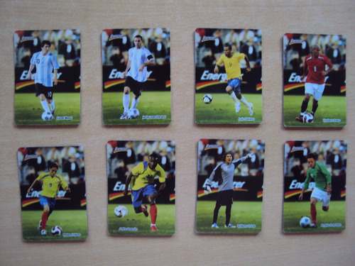 Lote 8 Figuritas Fútbol Energizer Mundial 2010 3d Messi + 7