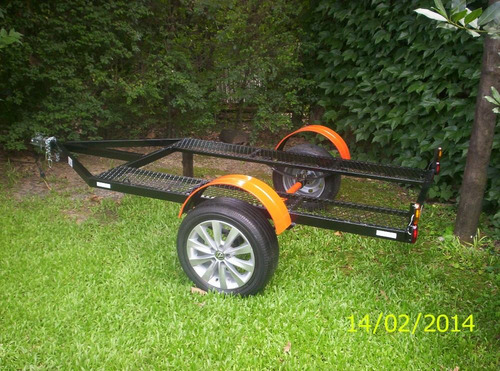 Trailer Doble Para 2 Cuatri C/rampa
