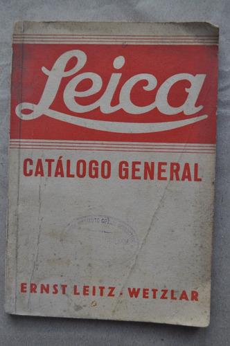 Catalogo Leica Antigua Maquina Fotos Español Manual 1935