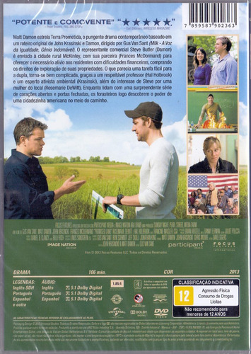 Dvd Terra Prometida - Matt Damon