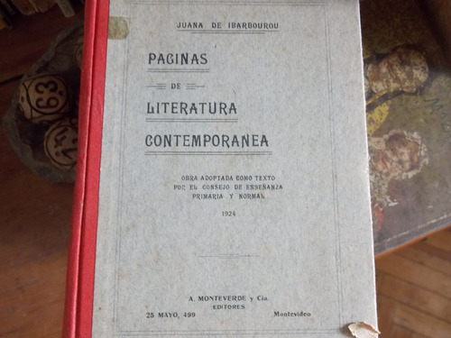 Juana De Ibarbourou-paginas De Lit. Contemp. 1924