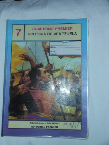 Guia Historia De Venezuela, 7mo Grado  Editorial Premier