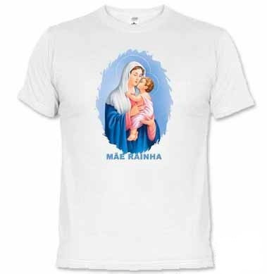 Camisetas Católicas Mãe Rainha