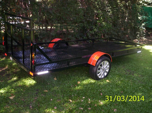 Trailer Doble Para 2 Cuatri C/rampa