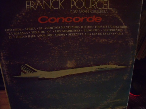 Lp Franck Pourcel.. Concorde, (Usado)