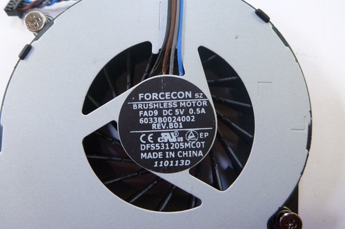 Abanico Ventilador Hpelitebook 8450p 8460p Dfs531205mc0t