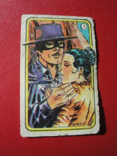 Figuritas El Zorro Año 1977 Nº7 Titanes En El Ring