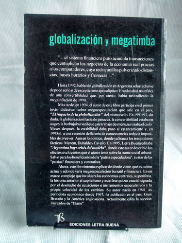 Imagen 2 de 3 de Globalización Y Megatimba. Bolsa. Carlos Scavo - Letra Buena