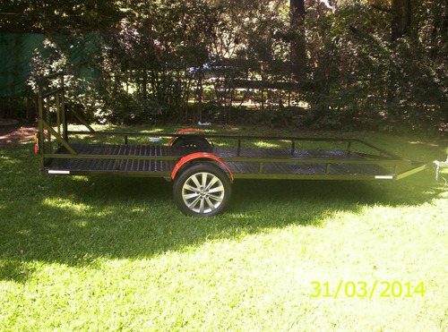 Trailer Doble Para 2 Cuatri C/rampa