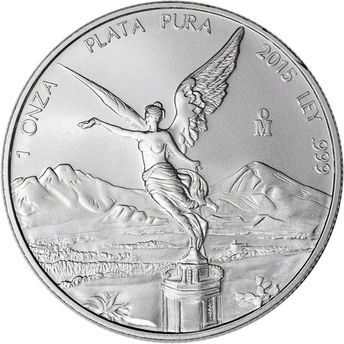 Moneda De Plata Pura .9999 Libertad 2015 Mexico 1 Oz
