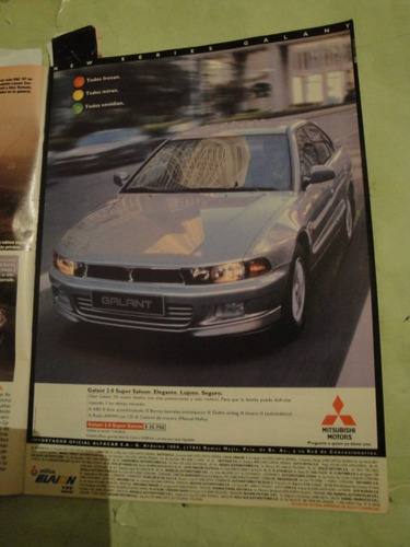 Publicidad Mitsubishi Galant 2.0 S Año 1997