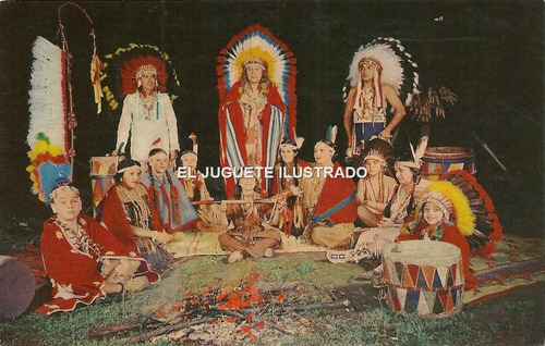 Pm06 Postal Indios Aborigen Canada Costumbres Antigua