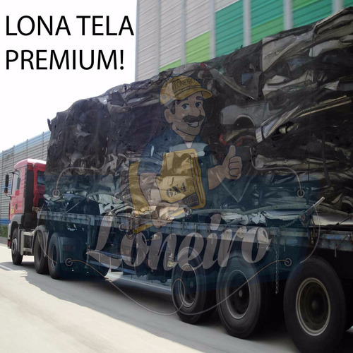 Super Lona Tela Preta Caminhão Rede De Segurança 16,5x5,5 Mt