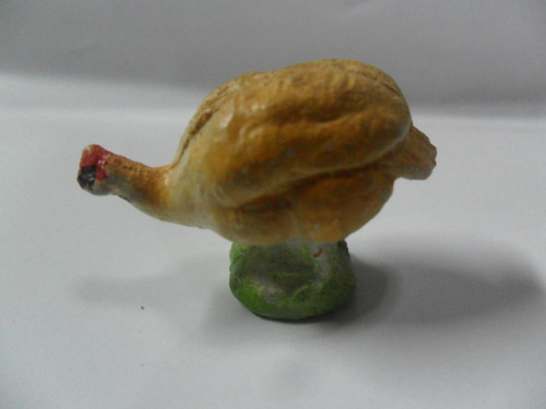 Gallina Pavo Antigua Figura Animal Animalito Pesebre Miniat