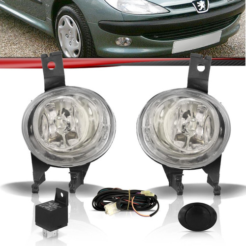 Kit Farol Milha Peugeot 206 98 99 00 01 02 03 04 206 Sw