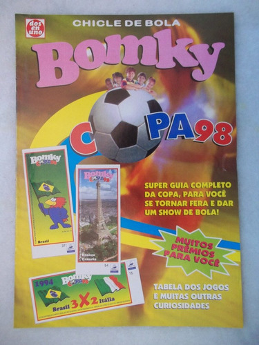 Álbum Bomky Copa 98 Vazio