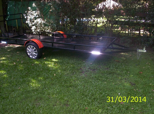 Trailer Doble Para 2 Cuatri C/rampa