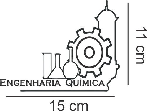 Adesivo Decorativo Automotivo Curso Engenharia Quimica