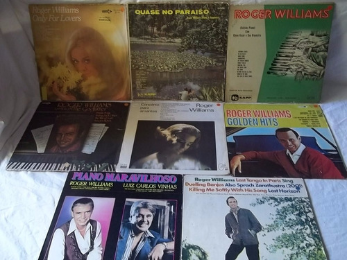 Lp Vinil Roger Wiliams Lote 8 Discos Piano