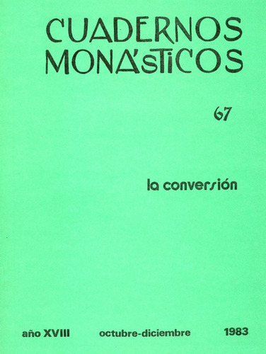 Cuadernos Monásticos Nº 67. - Octubre-diciembre 1983.