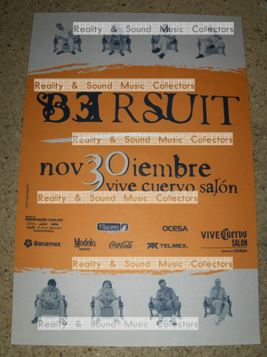 Bersuit Poster Vive Cuervo Salon Original De Coleccion