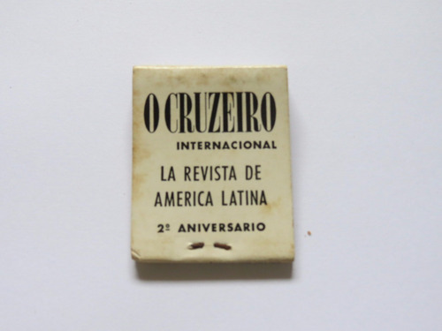 Caixa De Fósforos Revista O Cruzeiro Anos 50