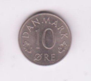Dinamarca 1976 Moneda De 10 Ore