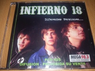 Infierno 18, Diferentes  Versiones, Cd Promo Argentino 2008