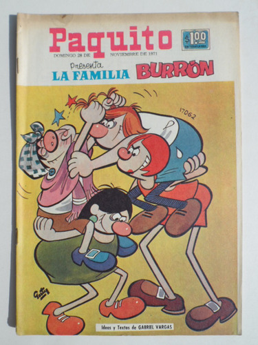 1971 La Familia Burron #17062 Paquito Gabriel Vargas Comic