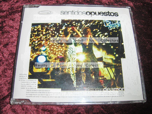 Sentidos Opuestos Historias De Amor Cd 2 Tracks De Coleccion