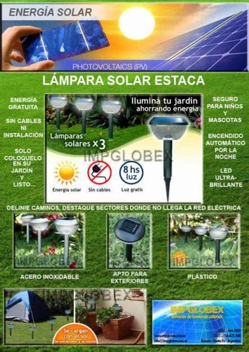 Lamparas Solares Para Jardin Se Encienden Y Apagan $55