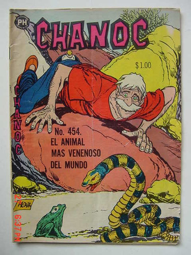 Chanoc Aventuras De Mar Y Selva # 454 Original Comic 1968