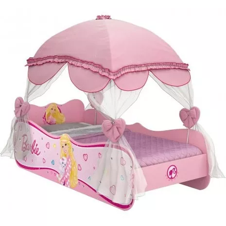 Cama Infantil com Dossel Barbie Premium - Pura Magia Cama Infantil