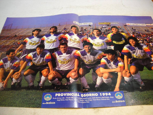 Poster Formacion Provincial Osorno 1994 Don Balon